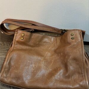 American Leather Brown Shoulder Bag